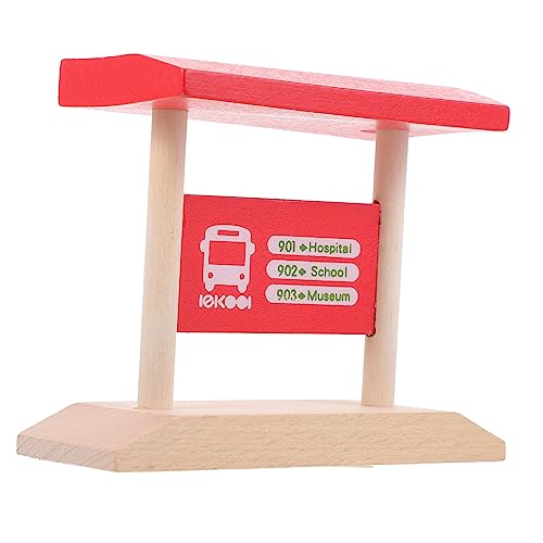 VICASKY Bahnsteig für Kinder DIY-Eisenbahn Spielzeug für den Bahnsteig Spielbahnsteig holzspielzeug Spielzeug Zug Kinderspielzeug Lustiges Bahnsteigmodell Kindermodell Spielen hölzern von VICASKY