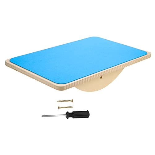 VICASKY Balanceboard Für Board Für Gleichgewichtstraining Wippende Ausgleichsplatte Wippe Für Balancieren Platte Balanceplatte Für Holz Blue von VICASKY