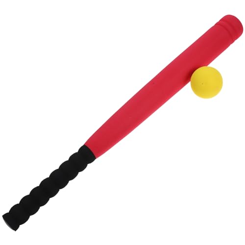 VICASKY Baseballspielzeug Für Kinder Fledermäuse Schaumstoffbälle Für Kinder Schläger Spielset Baseballtraining Für Kinder Sportspielzeug Für Kleinkinder Kinder-Baseball-Trainer Rot von VICASKY