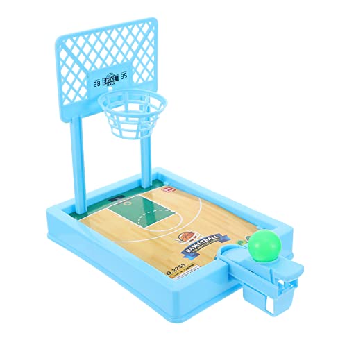 VICASKY Basketball-Spielzeug Basketballübungen Tabletop-Shooter-Spiel Fingerbasketballspielzeug Desktop-Spielzeug Mini-basketballkorb Indoor Sportspielspielzeug Tischspiel Blue Plastik von VICASKY