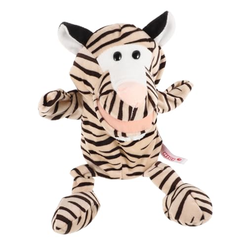 VICASKY Bauchredner Handpuppe Mini Puppen Stofftiere Für Babys Das Tierspielzeug Für Babys Fotopuppe Rentier Handpuppe Mundpuppe Mit Zunge Geweih Für Plüsch von VICASKY