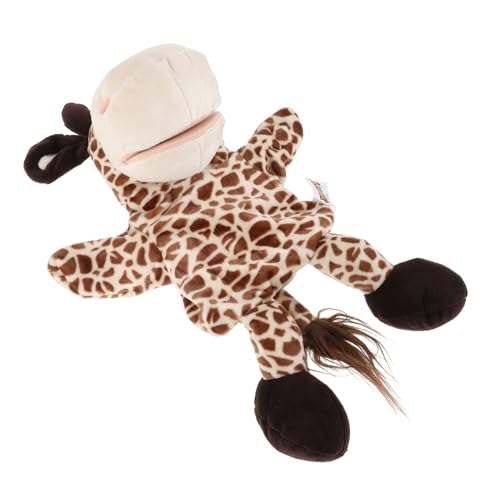 VICASKY Bauchredner-handpuppe Stofftier Giraffe Mundpuppe Mit Zunge Realistisches Puppenspielzeug Tierpuppen Ausgestopfte Tiere Ausgestopfte Tiere Stofftiere Zum Geschichtenerzählen Plüsch von VICASKY