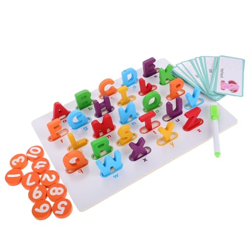 VICASKY Holzpuzzle-entwicklungs-lernspielzeug Vorschulisches Lernspielzeug-Set Alphabet-Puzzle-Matching-Spiel Kindergarten-Form-lernpuzzles von VICASKY