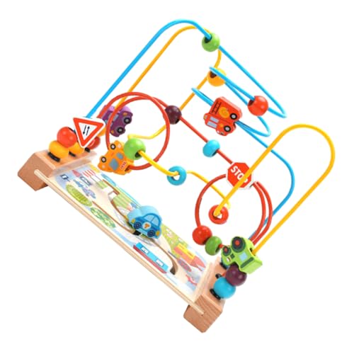 VICASKY Holzperlen Für Kinder Pädagogisches Spielzeug Kleinkinder Perlen Für Kinder Addo Bead von VICASKY