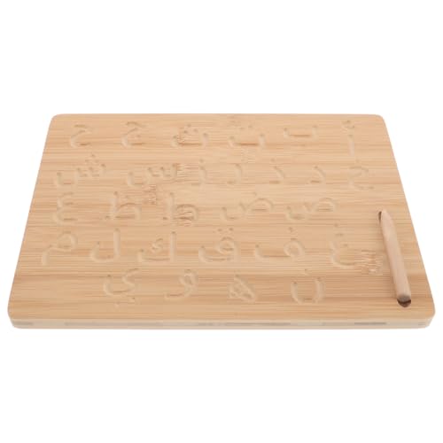 VICASKY Braille-schreibtafel Für Die Frühe Bildung Heimschule Abakus Für Mathe ABC-Diagramm Alphabet-Magnete Magnettafel Für Die Wand Strumpffüller Für Planke Bambus Khaki von VICASKY