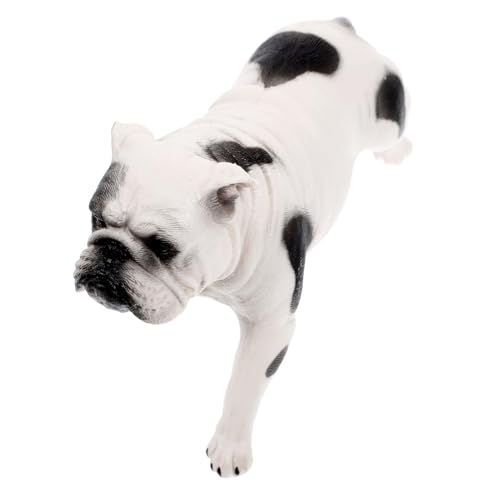 VICASKY Bulldog-Modell Simulierte Hundestatue Modell Für Kleine Hunde Realistische Tierfigur Simulationshund Realistisches Hundemodell Realistischer Hund Hundefigur Hundehandwerk Plastik von VICASKY