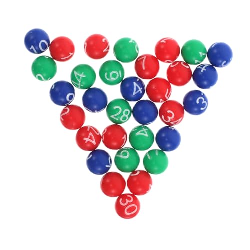 VICASKY Bunte Lotteriekugeln Kunststoff Bingo Ersatzkugeln für Verlosung Spielbälle mit Glatter Oberfläche Einfache Handhabung Kompatibel für Tombola und Preisziehungen VICASKY Bunte Lotteriekugeln Kunststoff Bingo Ersatzkugeln für Verlosung Spielbälle mit Glatter Oberfläche Einfache Handhabung Kompatibel für Tombola und Preisziehungen von VICASKY