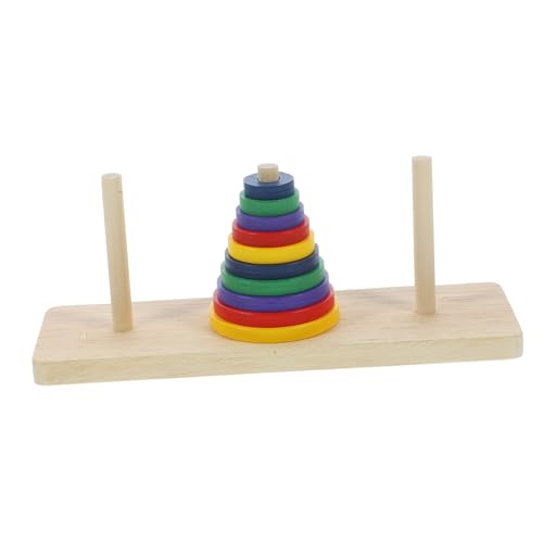 VICASKY Buntes Intelligenzspiel Puzzle Spielbrett Tower of Hanoi Puzzle Für Erwachsene DIY Party Für Familien Und Freunde Knifflige Herausforderung Für Gehirntraining von VICASKY