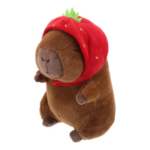 VICASKY Capybara-plüschpuppe Bekleidete Capybara-plüschtiere Kuscheltiere Capibala-plüsch Erdbeer-babyspielzeug Capybara-kostüm Für Capybara-körperkissen Kawaii-plüsch Kurzer Plüsch von VICASKY