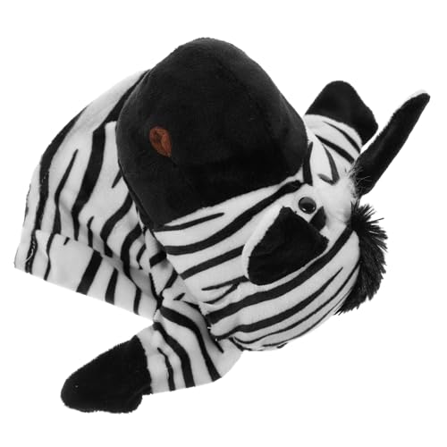 VICASKY Cartoon Zebra Muster Handspielzeug Handpuppen Plüschtiere Puppenheit Eltern-Kid Interaktives Spielzeug von VICASKY