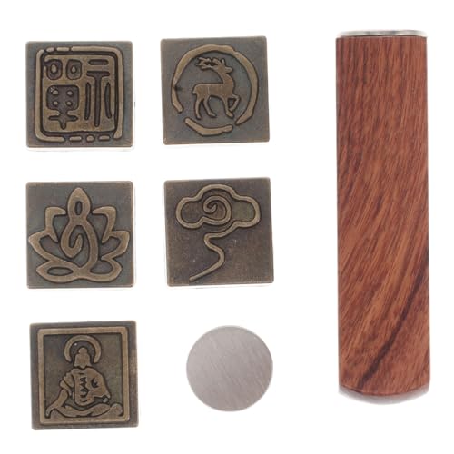 VICASKY Chinesische Stempel Holzgravurstempel Zen Cloud Kalligraphie Siegel Traditionelle Chinesische Stempel Zum Basteln Und Scrapbooking-stempeln von VICASKY