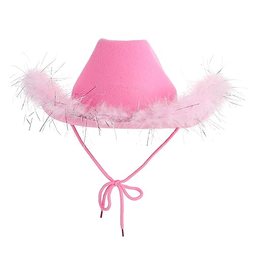 VICASKY Cowgirl Hut mit Glitzer für Partys Festliche Kopfbedeckung Western Inspiriert für Kostümpartys Fotoshootings und Karneval für Damen und Mädchen VICASKY Cowgirl Hut mit Glitzer für Partys Festliche Kopfbedeckung Western Inspiriert für Kostümpartys Fotoshootings und Karneval für Damen und Mädchen von VICASKY