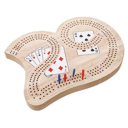 VICASKY Cribbage Brettspiel Set aus Einzigartiges Nummernförmiges Design Tragbar und Langlebig Einfacher Punktezähltafel für Zwei Spieler und Reisen VICASKY Cribbage Brettspiel Set aus Einzigartiges Nummernförmiges Design Tragbar und Langlebig Einfacher Punktezähltafel für Zwei Spieler und Reisen von VICASKY