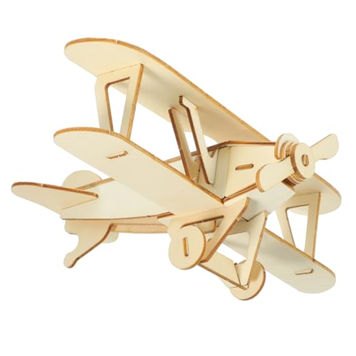 VICASKY DIY Flugzeugmodell Aus Holz Handgefertigtes Puzzle Zum Zusammenbauen Und Bemalen Kreatives Für Flugzeug Puzzle Holzfarbe von VICASKY