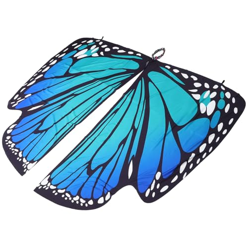 VICASKY Damen Schmetterling Kostüm Mit Umhang Und Flügeln – Perfekt Für Halloween - Karneval Und Cosplay-Events – Elegantes Design in Blau Und Grün Für Und Erwachsene – Ideal Für Partys Und von VICASKY