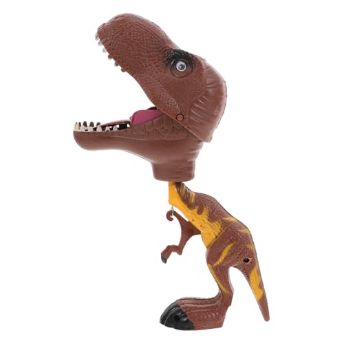 VICASKY Dinosaurier-Handclip interaktives handpuppe Dino Educational Toys Kreatives Fun Toys for Geschichte erzählende Marionette Puppen Lernspielzeug Brown von VICASKY