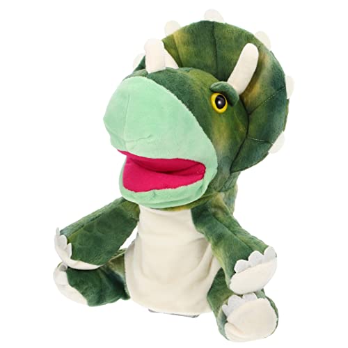 VICASKY Handpuppen Tiere Dinosaurier Handpuppe Interaktive Üsch Handpuppe Für Niedliches Für Kinderaccessoires Perfekt Für Puppenspiele Und Kreative Aktivitäten Militärgrün Handpuppen-plüschspielzeug von VICASKY