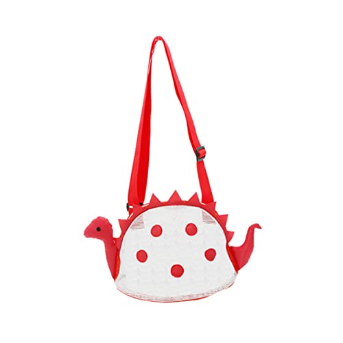 VICASKY Dinosaurier-Strandtasche Strandtasche Beach Bag Spielzeugbeutel Sandspielzeug Strandspielzeug Mesh-Strandtasche Strandtaschen Spielzeugtasche für den Strand PVC rot von VICASKY