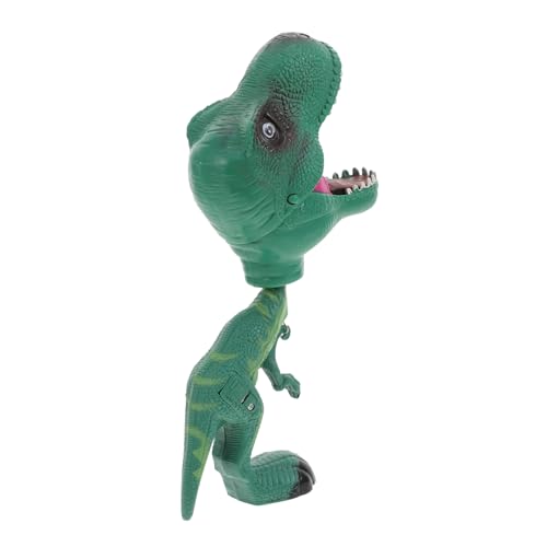 VICASKY Dinosaurier-handclip Dekoratives Dinosauriermodell Handpuppenspielzeug Mit Ton Kinderpuppenspielzeug Tierspielzeug Mit Licht Geschichte Erzählende Marionette Plastik Green von VICASKY