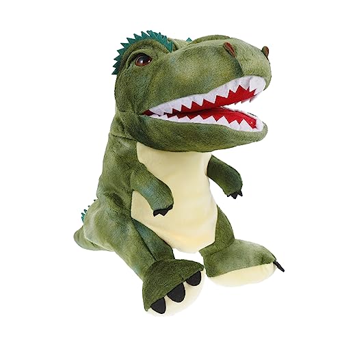 VICASKY Dinosaurier-marionetten-Handschuhe Tierpuppen Dinosaurier-handpuppenspielzeug Für Handspiele Tyrannosaurus Handpuppe Puppen Lernspielzeug Plüschtier Green von VICASKY