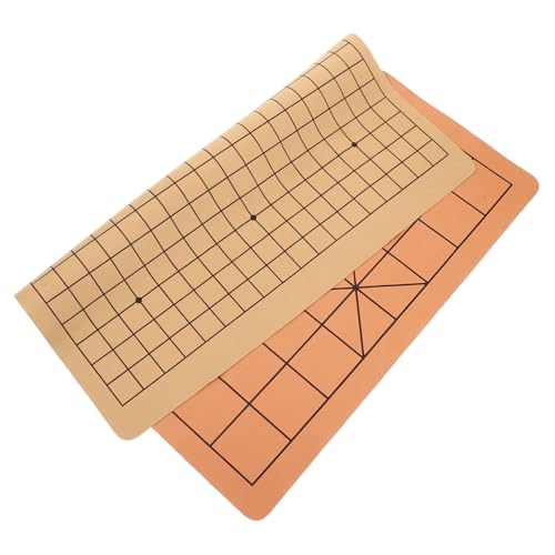 VICASKY Doppelseitiges Faltbares Schachbrett Aus Pappe - Ideal Für Schach- Und Damespiel Mit Internationalen Designs Leicht Und Tragbar Für Spiele Unterwegs 30x30 cm von VICASKY