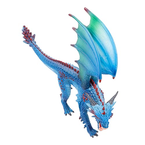 VICASKY Drachenmodell Kinderspielzeug Dinosaurier-modelltier Modellfiguren Lernspielzeug Für Kinder Traditionelle Drachenfigur Lernspielzeug Für Kleinkinder Figur Dekoration Harz Blue von VICASKY