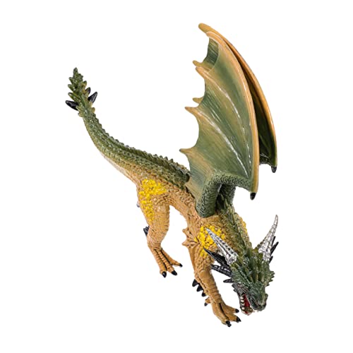 VICASKY Drachenmodell kinderzimmerdeko Room Decoration Children Toys Drachen Sammlung Action Figur Lernspielzeug für Kinder Desktop-Ornament pädagogisches Spielzeug Harz Green von VICASKY