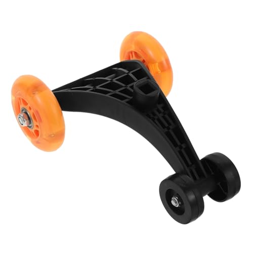 VICASKY Drehbares Autozubehör Wheel Glide Autozubehör Aufsitzauto Rollen Wackelauto Upgrades Leise Lenkrollen Für Kinderauto Wackelauto Teile Orangefarbener Kunststoff von VICASKY