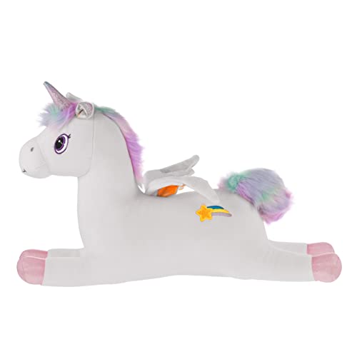 VICASKY Einhorn-Puppe für kinderspielzeug muttertagsgesxhenk Valentinstagsgeschenk Kid Toys Cartoon-Puppe Wohndekoration gefüllte einhornpuppe Stoff Weiß von VICASKY