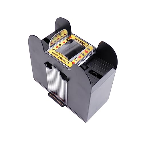 VICASKY Elektrischer Pokerautomat Automatische Karte für Bridge Poker Batterie Schwarz für 6 Decks Spielnutzung von VICASKY