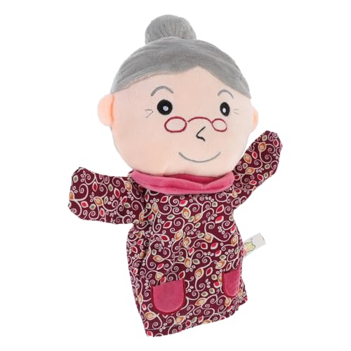 VICASKY Familie Handpuppe Handpuppen für Babys Marionette Mini- Babyspielzeug Puppen kinderpuppe kinderspielzeug Lernspielzeug für ab 3 Jahren Plüschpuppen Stoff rot von VICASKY