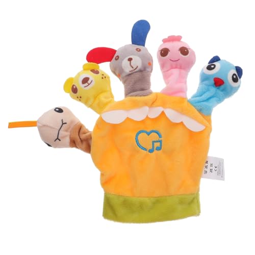 VICASKY Finger Puppen Abdeckung Cartoon-fingerpuppen Kinderspielzeug Puppenspielzeug Zum Geschichtenerzählen Tiere Fingerpuppen Fingerpuppen Fingerspielzeug Yellow Pp Baumwolle von VICASKY