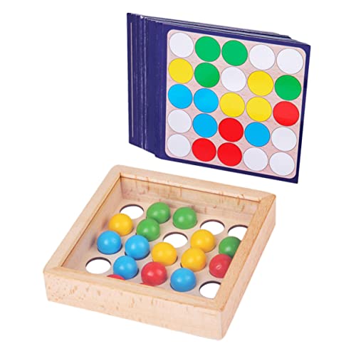 VICASKY 1 Set Holzspielzeug Mit Rollenden Perlen Fidget Für Fingerfertigkeit Und Konzentration Pädagogisches Für Ab 3 Jahren von VICASKY