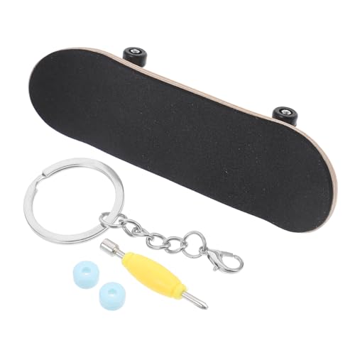 VICASKY Finger-Skateboard Fingertrainingsgerät Mini-brettspielspielzeug Schreibtisch-Skateboard Fingersport Palm-Skateboard Glatter Skateboard-Finger Taschenfüller Khaki Metall von VICASKY