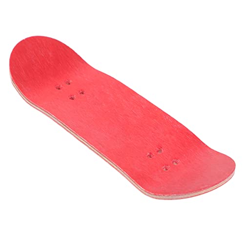 VICASKY Finger-Skateboard Mini-Griffbrett Kompaktes Fingerskateboard Kinder-Skateboard Finger Skateboard fingerskaterboard Stressabbauendes Spielzeug Skateboard selber Machen hölzern rot von VICASKY