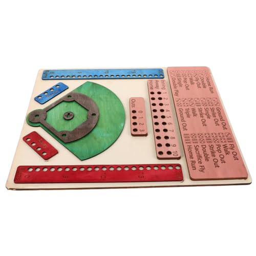 VICASKY Flipper-Spielbrett Partyzubehör Brettspiel aus Holz lustiges Brettspiel Brettspiele aus Holz lustige Spielbretter Baseball-Brettspiel hölzern von VICASKY