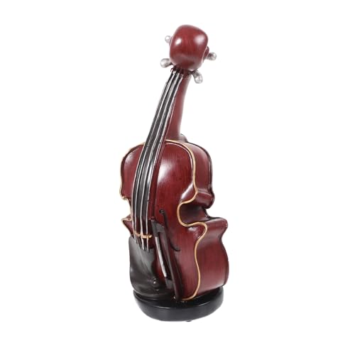 VICASKY Geigenmodell Gitarrendekor kleine Geige Violine kleinste Geige winzige Geige mit Vintage Dekoration Retro Dekoration Geigendekoration für zu Hause Schlafzimmerdekor Harz von VICASKY