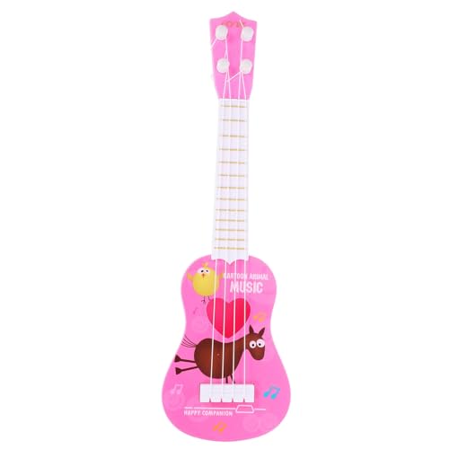 VICASKY Gitarre Ukulele kinderinstrumente Gitarre für Anfänger Mini Gitarre Cartoon Gitarre Kid Toys Mini-Gitarrenspielzeug Kinderspielzeug Ukulele Anfängerinstrument Plastik von VICASKY