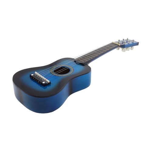 VICASKY Musikinstrumente Kinder Gitarrenspielzeug Für Kindergitarre Holzspielzeug Gitarre Für Kinderzimmer Musikspielzeug Instrument -Gitarre Kleine Gitarre Kleinkind Gitarre Hölzern Blue von VICASKY