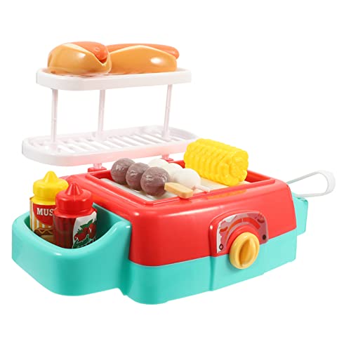 VICASKY Kinder-kochgeschirr-Set Grill Spielset Für Realistisches Grillspielzeug Aus Für Kreatives Rollenspiel Ideal Für Ab 3 Jahren Perfekt Für Die Spielküche Und Outdoor Aktivitäten Kinder Grill von VICASKY