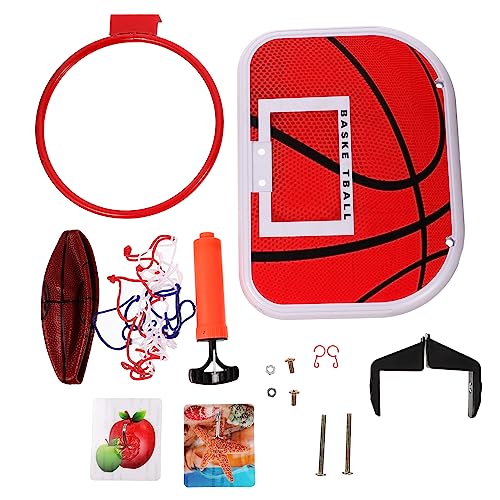 VICASKY Hängender Basketballrahmen Für Wandmontierter Basketballkorb Für Jungen Ideales Für Das Kinderzimmer Indoor & Outdoor Basketballspielzeug Platzsparend Und Ohne Bohren von VICASKY