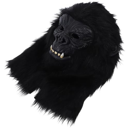 VICASKY Halloween-Gorilla-Maske Voller Kopf Gorilla-Maske Affen-Neuheit Halloween-Verkleidungskostüm Für Festival Halloween-Party Requisiten Maskerade Schicker Ball von VICASKY