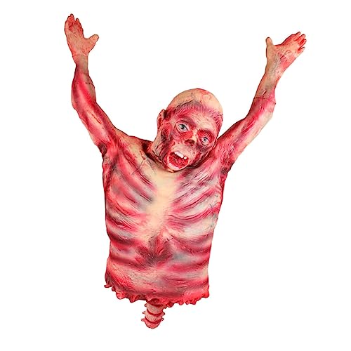 VICASKY Halloween hängender Torso gefälscht Tür animiert Skelette Sarg Halloween aussendeko Halloween Dekoration Halloween Außendekoration kaputter Körper hängender Leichenkörper Emulsion von VICASKY