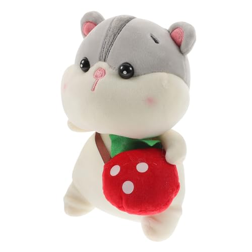 VICASKY Hamsterpuppe Kinderspielzeug Stofftier Cartoon Tierspielzeug Kinderpuppe Geschmeidiges Hamsterspielzeug Hamsterornament Hamsterdesign Schmuck Party Desktop Ornament Plüsch von VICASKY