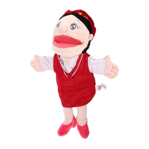 VICASKY Handpuppe Fingerspielzeug Cartoon-fingerspielzeug Fingerpuppe Dekorative Fingerpuppe Kindergeschichten Fingerpuppe Cartoon-fingerpuppen Lehrstütze Rot Pp Baumwolle von VICASKY