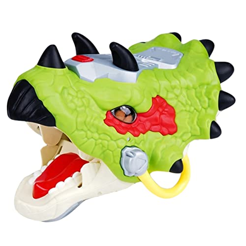 VICASKY Handpuppe Kreatives Handspielzeug Dinosaurier-fingerpuppe Geschichte Erzählende Puppe Kinderpuppen Gehirnspielzeug Karikatur Babypuppe Für Frauen Babyspielzeug Plastik Green von VICASKY