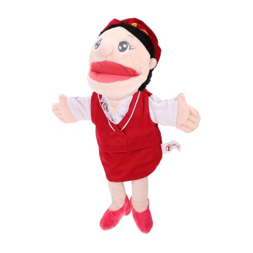 VICASKY Handpuppe -fingerpuppenspielzeug Kinderspielzeug Fingerspielzeug Kindergeschichten Fingerpuppe Fingerpuppe Lustige Performance-Requisite Lehrstütze Rot Pp Baumwolle von VICASKY