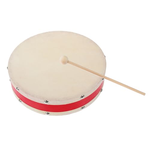 VICASKY Handtrommel Aus Percussion Instrument Mit Schlägel Für Performance Doppelseitige Tanz Handtrommel Ideal Für Orff Musikunterricht Und Rhythmusspiele von VICASKY