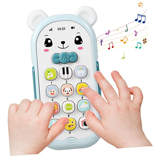 VICASKY Handyspielzeug für Instrumente Babyspielzeug Mädchen Handy kindertelefon Babyphone 6-12 Monate Handyspielzeug für Babys Abs von VICASKY