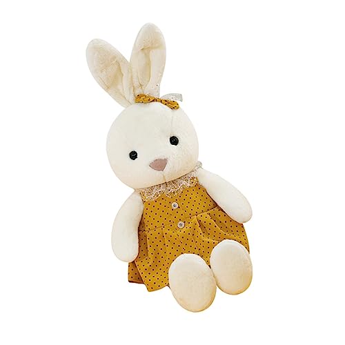 VICASKY Hasenpuppe Kuscheltier für spielzeuge für für Hasen hasenfiguren Kid Toys Plüschspielzeug Kaninchen Stofftier PP Baumwolle Yellow von VICASKY